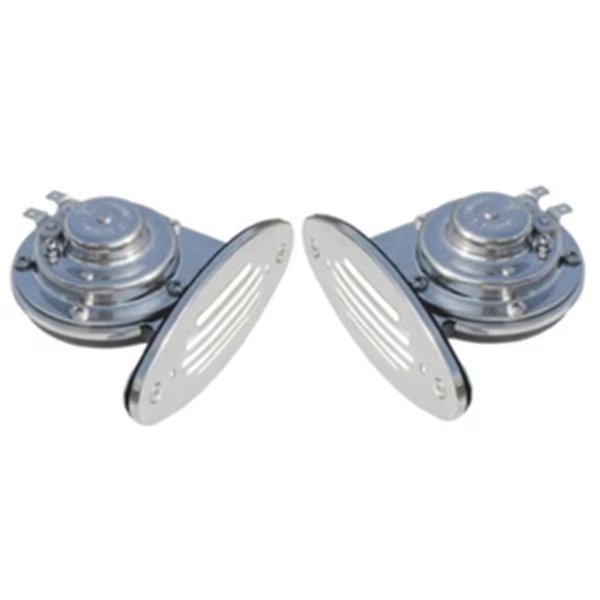 Ongaro Mini Dual Drop-In Horn with SS Grills High & Low Pitch, Schmitt & Ongaro Marine, Mfr#: SC81925